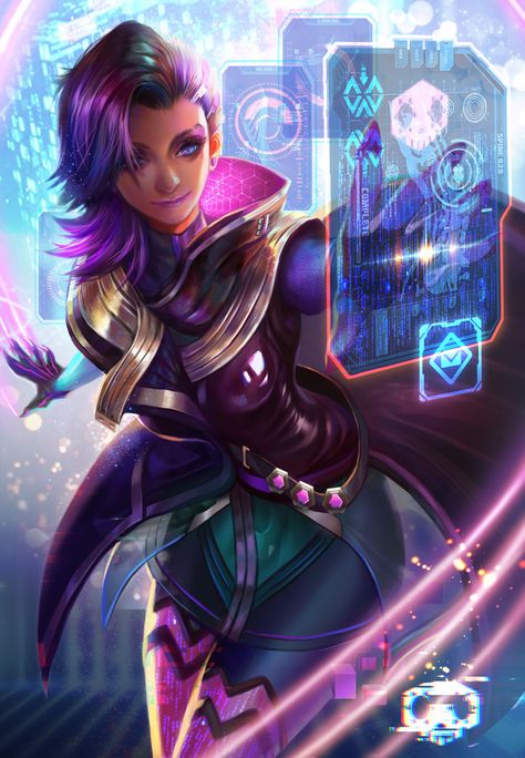 Over watch Sombra fan art, Fan Yang on ArtStation at https://www.artstation.com/artwork/ll8zo Over Watch, Sombra Overwatch, Overwatch Wallpapers, Mega Pokemon, Heroes Of The Storm, Overwatch Fan Art, Overwatch 2, Cyberpunk Art, Video Game Art