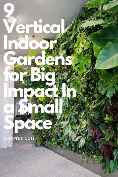 wall of plants Vertical Garden Indoor Living Rooms, Outside Wall Planter Ideas, Living Wall Ideas Indoor, Basement Garden Indoor, Wall Garden Ideas Indoor, Indoor Vertical Garden Wall, Plant Wall Indoor, Indoor Vertical Gardens, Green Wall Garden