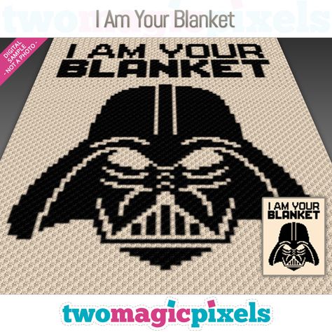 Star Wars Blanket Crochet Pattern, Star Wars Blanket Crochet, Magic Pixels, Two Magic Pixels, Star Wars Blanket, Crochet Cross Stitch, Quilt Star, C2c Crochet Pattern Free, Star Wars Crochet