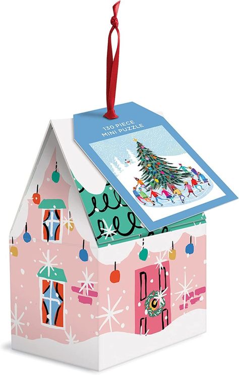 Must Have Christmas Puzzles of All Sizes | Eighteen25 Mini Puzzle, Book Tree, Holiday Puzzle, Christmas Puzzle, Colorful Illustration, Ice Skaters, Christmas Car, Ornament Box, Chronicle Books