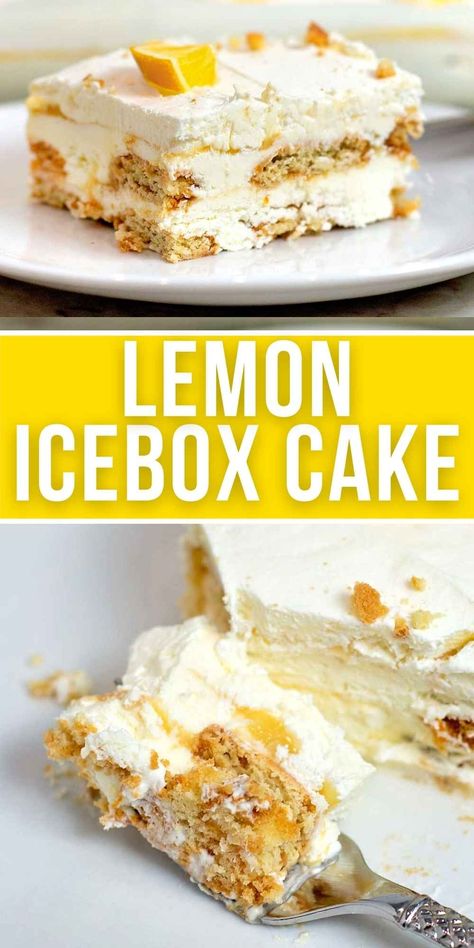 Made with whipped cream, cream cheese, lemon curd, and vanilla wafers, this Amazing Lemon Icebox Cake Recipe is perfect for gatherings. Lemon Icebox Cake, Cheesecake With Whipped Cream, Summer Fruit Recipes, Sweet Whipped Cream, Icebox Cake Recipes, Lemon Curd Recipe, Curd Recipe, Berry Pie, Get Rid Of Warts