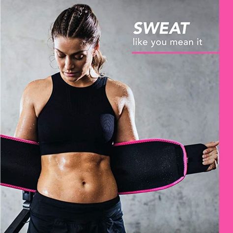 The Sweet Sweat Waist Trimmer is contoured to fit around your waist comfortably and is naturally flexible to allow for a full range motion. Made with extra thick, Premium CR Neoprene for an enhanced sweating experience. Grid inner lining will not only repel moisture & sweat absorption but also limit slipping and bunching during exercise. Includes Mesh bag to Wash & Store your Waist Trimmer. Sweet Sweat Waist Trimmer, Sweat Waist Trainer, Waist Trimmer Belt, Sweat Belt, Sweet Sweat, Training Workouts, Sauna Suit, Waist Shapers, Sweat Band