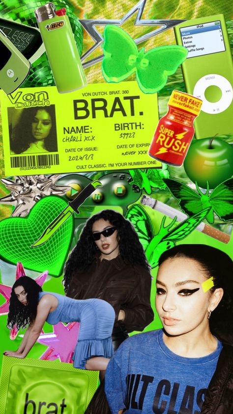 #brat #bratsummer #charlixcx #y2k #2000s #green #gay #club #party #partygirl #viral #pop #popmusic #music Baby Fashionista, Y2k Party, 26th Birthday, Collage Design, Music Photo, Charli Xcx, Club Party, Party Flyer, Party Girls