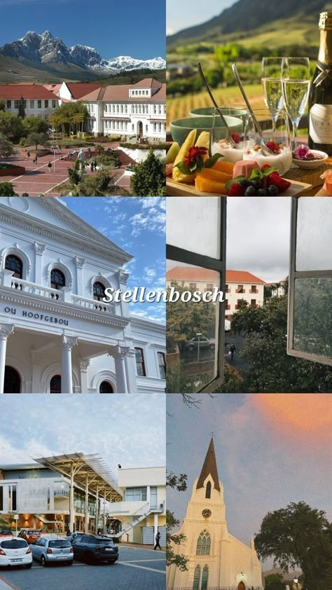 Stellenbosch aesthetic Stellenbosch University Aesthetic, Goals Before 30, Dutch Aesthetic, Doctor Motivation, Stellenbosch University, Vision Board Project, South Africa Food, University Lifestyle, University Of Cape Town