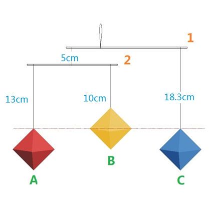 How to assemble Montessori Octahedron Visual Mobile Montessori Mobile Diy, Montessori Newborn, Montessori Baby Activities, Diy Montessori Toys, Montessori Mobile, Diy Montessori, Montessori Diy, Baby Montessori, Montessori Room