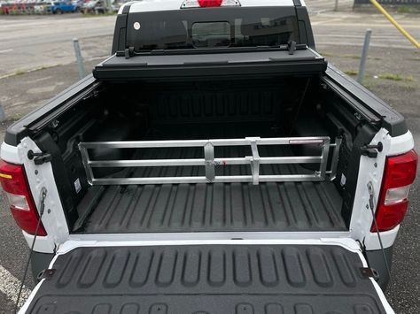 Ford Maverick Truck Bed Divider Ford Maverick Accessories, Ford Maverick Truck, Dyi Beds, Maverick Truck, Bed Organization, Diy Truck Bedding, Bed Divider, Truck Bed Organization, Truck Life