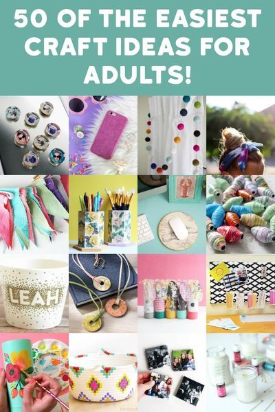 If you're looking for easy crafts for adults, here are 50 ideas to try! Whether you're starting a new hobby or making to sell, you'll love these projects. Easy Diy Spring Crafts For Adults, Easy Make And Take Crafts For Adults, Easy Craft Workshop Ideas, Easy Crafts For Seniors Dollar Stores, Spring Time Crafts For Adults, Diy Craft Party Ideas For Adults, Diy Group Crafts For Adults, Fun Summer Crafts For Adults, Easy Wool Crafts