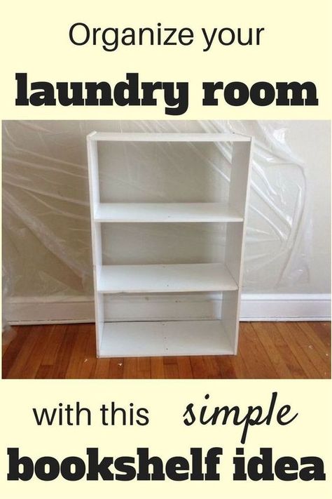 Doing laundry is already such a hassle, and trippi… Laundry Room Organization Shelves, Diy Laundry Room Shelves, Laundry Basket Shelves, Diy Laundry Room Storage, Hacks For Small Spaces, Laundry Room Folding Table, Laundry Room Baskets, Laundry Cupboard, Diy Laundry Basket