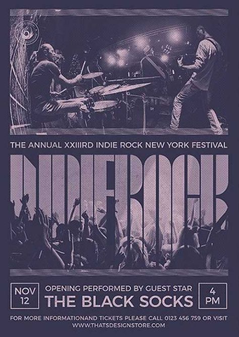 Rock And Roll Poster Design, Indie Poster Design, Rock Concert Poster Design, Event Graphic Design Flyer, Guest Speaker Poster Design, Party Poster Ideas, Music Concert Poster Design, Music Event Poster Design, Band Poster Design