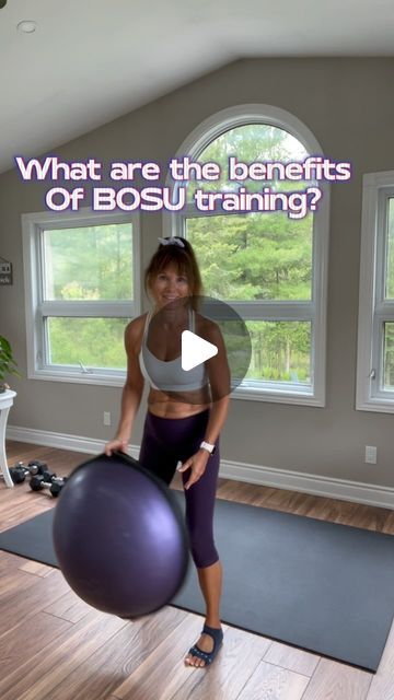 Bosu Ball Exercises, Leg Glute Bridge, 30g Of Protein, Hip Hinge, Bosu Ball Workout, Single Leg Glute Bridge, Bosu Ball, Lateral Lunges, My Core