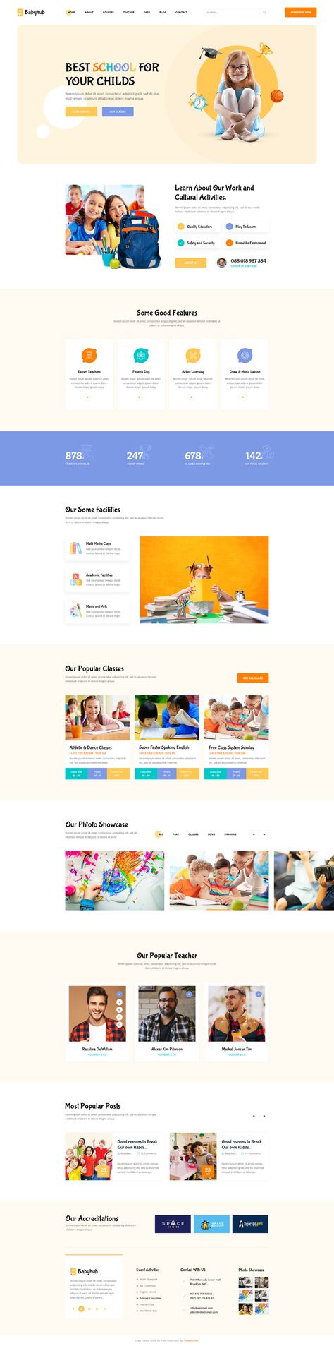 Learning Website Design, Webpage Design Layout, Kids Web, Kindergarten Design, Modern Web Design, School Website, Kids Study, Webpage Design, Care Home