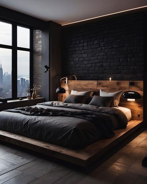 Catalog Aesthetic, Chocolate Brown Bedrooms, Chocolate Bedroom, Aesthetic Bedroom Decor Ideas, Male Bedroom Ideas, Aesthetic Bedroom Decor, Masculine Bedroom, Dark Bedroom, Makeover Bedroom