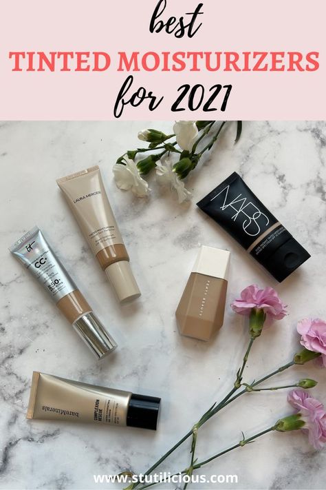 These are the best tinted moisturizer with SPF for natural looking skin. The 5 listed here are great for oily sensitive skin. #fentyskintint #fentyskin #tintedmoisturizer #oilyskin Best Tinted Moisturizer, Makeup For Oily Skin, Best Natural Foundation, Tinted Moisturizer With Spf, Luxury Skincare Brands, Best Spf, Foundation For Oily Skin, Oily Sensitive Skin, Natural Makeup Look