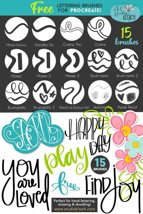 ✅ Click Link! ⬆️ Download our FREE Procreate lettering & drawing brushes! Perfect for creating stunning lettering, illustrations, and more. . #Lettering_Outline #Fun_Hand_Lettering #Pencil_For_Sketching #Procreate_Classes Favorite Procreate Brushes, Procreate Freebies, Lettering Outline, Pencil For Sketching, Procreate Classes, Procreate Lettering Brushes, Procreate App Tutorial, Lettering Drawing, Free Procreate Brushes