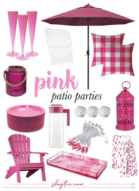 pink patio decor Pink Patio Decorating Ideas, Pink Backyard Decor, Pink Patio Furniture, Pink Patio Decor, Pink Outdoor Decor, Pink Outdoor Furniture, Barbie Patio, Nola Decor, Barbie Pink Aesthetic