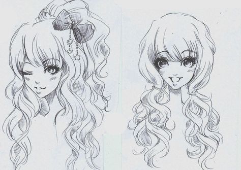 gyaru - DeviantArt Gyaru Hair Drawing, Manga Curly Hair, Pigtails Drawing Reference, Gyaru Manga, Gyaru Drawing, Gyaru Hair, Manga Sketch, Gyaru Style, Manga Tutorial