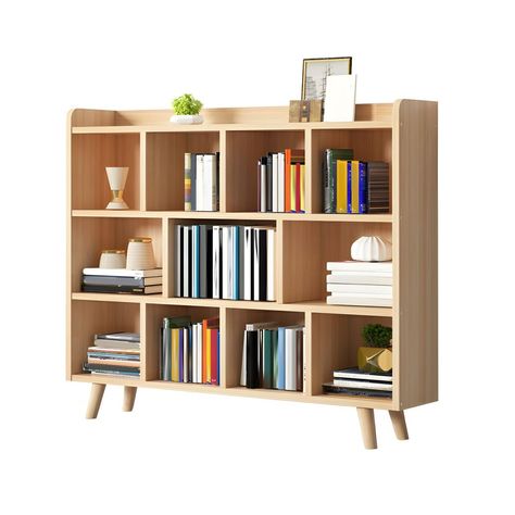 PRICES MAY VARY. ★Dimensions: 12 size available for option; Choose the suitable size for your space. ★Reliable & Sturdy Construction: Made of solid wood. This wooden bookcase matches a variety of home decor styles. ★Wide Application: This stylish, modern storage organizer shelf is perfect for living room, bedroom, office, small apartment and so on, creating a comfortable family leisure area for you. ★Easy Installation: Easy to Assemble, come with the instruction manual and all accessories needed Short Bookcases, Study Room Library, Retro Bookcase, Floating Book Shelves, Library Study Room, Cube Storage Organizer, Office Study Room, Creative Bookshelves, Shelves Wood