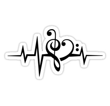 MUSIC HEART PULSE, Love, Music, Bass Clef, Treble Clef, Classic, Dance, Electro • Also buy this artwork on stickers, apparel, phone cases, and more. Indian Musical Instruments, Classic Dance, Tattoo Music, Awareness Tattoo, Heart Ideas, Music Heart, Music Tattoo Designs, Bass Clef, Music Studio Room