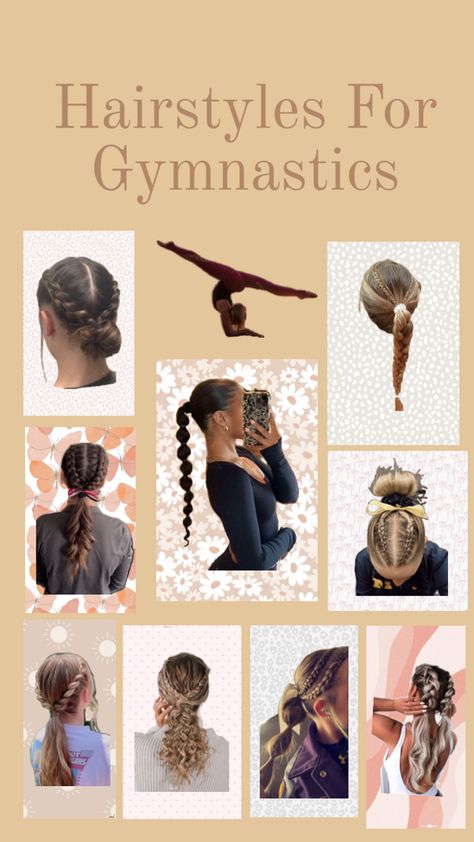 Hairstyles For Gymnastics, Gymnastics Hairstyles, Gymnastics, Hairstyles, Hair