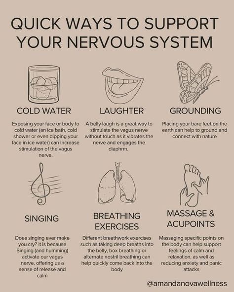 Amanda Tiberi on Instagram: "Building upon my post from yesterday regarding the nervous system. Every piece of the puzzle (emotional body, subtle body, physical body) works together to form an intricate system that is made to self heal. It doesn’t need to be complicated, we don’t need to “fix ourselves” - we’re not broken. What we all could use is a little more support, a little more nourishment, a little more compassion towards ourselves and others. That’s all I’ve got for today🤍like save share follow - all the things so that others may receive this support today. 

#nervoussystemregulation #nervoussystem #nervoussystemhealing #nervoussystemhealth #anxiety #panicattack #vagusnerve #vagusnervestimulation #vagusnervehealing" Heal The Nervous System, Healing The Nervous System, Healing Nervous System, How To Heal Your Nervous System, Heal Nervous System, No Support System, Wellness Rituals, Somatic Healing, Somatic Therapy