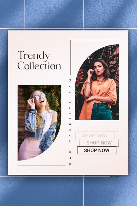 Trendy social media Banner design Social Media Clothes, Advertising Campaign Design, Marketing Banner, Banner Mockup, Creative Banners, Banner Web, Digital Invitations Wedding, Fashion Poster Design, Fashion Banner