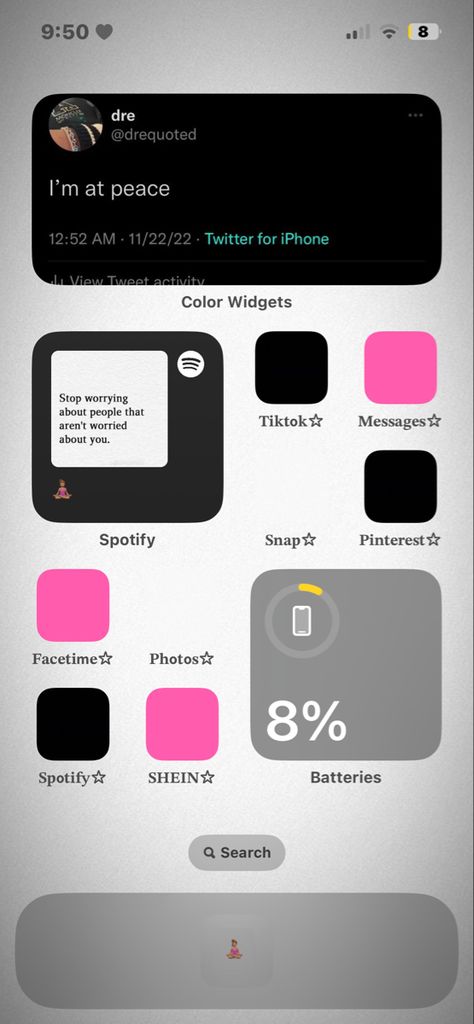 Iphone 12 Setup, Widget Ideas Home Screen, Iphone 13 Homescreen Layout, Baddie Homescreen Layout, Homescreen Layout Ideas Aesthetic, What’s On My Iphone Aesthetic, Phone Set Up Ideas, Phone Lock Screen Ideas, Whats On My Iphone Homescreen