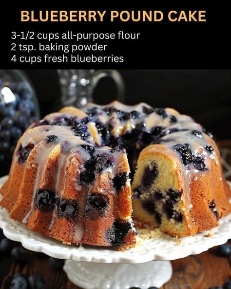 Blueberry Pound Cake Blueberry Bundt Cake Recipes, Lemon Blueberry Bundt, Lemon Blueberry Pound Cake, Mini Bundt Cakes Recipes, Lemon Blueberry Bundt Cake, Blueberry Bundt, Blueberry Bundt Cake, Blueberry Pound Cake, Tiramisu Dessert