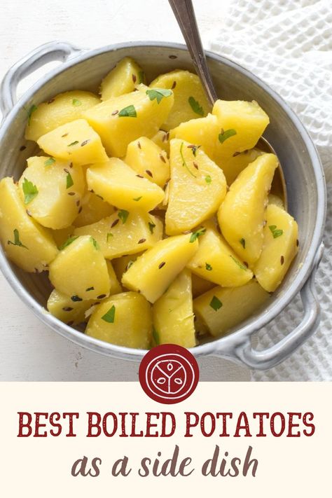 Boiled Potatoes Recipe, Cook Potatoes, Czech Food, Recipes Written, Potato Dinner, Austrian Recipes, Potato Recipes Side Dishes, Czech Recipes, Heart Of Europe