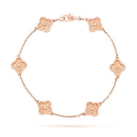 Sweet Alhambra bracelet, 6 motifs - VCARO8DD00 - Van Cleef & Arpels Sweet Alhambra Bracelet, Van Cleef Alhambra, Alhambra Bracelet, Alhambra Pendant, Van Cleef And Arpels Jewelry, Van Cleef & Arpels, Van Cleef And Arpels, Van Cleef Arpels, Van Cleef