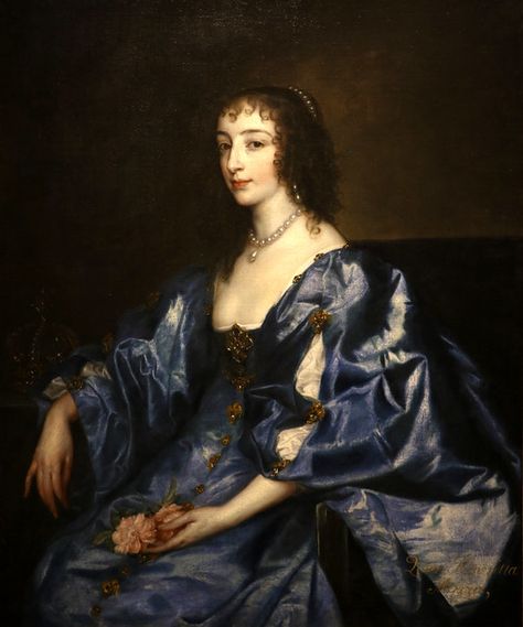 Henrietta Maria, 17th Century Portraits, Marie De Medici, Diego Velazquez, Anthony Van Dyck, Royal Art, Queen Of England, National Gallery Of Art, National Gallery