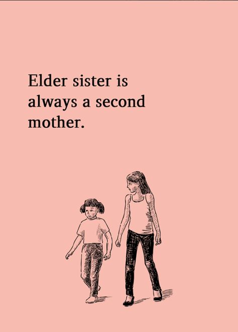 Elder sister is always a second mother. | #relationship #sisters #motherhood #momllife #love #family #relationshipadvice #quotes #quotes Elder Sister Captions For Instagram, Sister Captions For Instagram Short, Miss You Sister Quotes, Mother Relationship, Sister Captions For Instagram, Black Background Quotes, Love You Sis, Love Your Sister, Sister Love Quotes