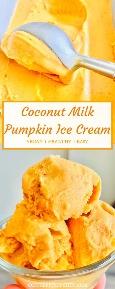 Dairy Free Pumpkin Ice Cream, Pumpkin Spice Ice Cream, Dessert Pumpkin, Ice Cream Coffee, Pumpkin Pie Ice Cream, Coconut Milk Ice Cream, Dairy Free Pumpkin, Milk Dessert, Pumpkin Ice Cream