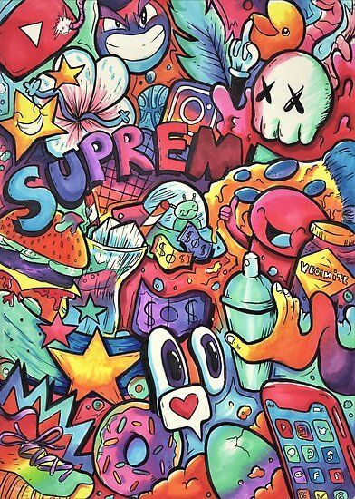 SUPREME // Copic Marker Doodle | Poster | Graffiti doodles, Copic marker art, Cute doodle art Art, Doodles, Graffiti, Graffiti Cartoons Doodles, Graffiti Cartoons, Copic Marker, Copic