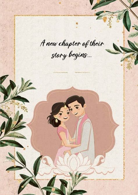 Nikkah Illustration Cards, Happy Anniversary Template Design, Engagement Invitation Quotes, Engagement Invitation Cards Creative, Digital Wedding Invitations Indian, Invitation Card Design Digital, Indian Engagement Invitation, Engagement Digital Invitation, Invitation Card Design Wedding