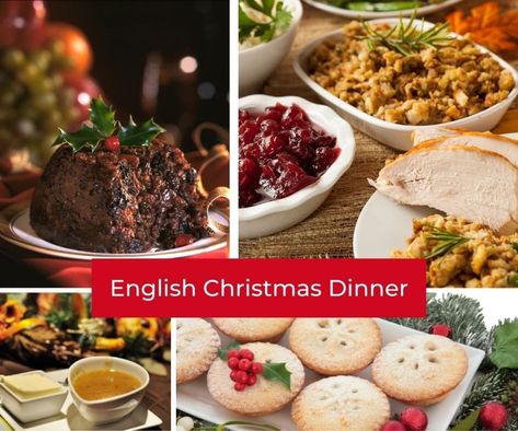 English Christmas Desserts, English Christmas Food, Traditional English Christmas Dinner, English Christmas Dinner, English Christmas Pudding, Traditional Christmas Eve Dinner, British Food Traditional, Traditional Christmas Dinner, Traditional Christmas Food