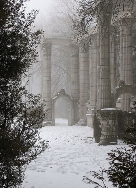 The Guild Inn | Garden of The Guild Inn | Chris Smart | Flickr Greek Garden, Images Of, Winter Szenen, Castle Ruins, Winter Scenery, Winter Beauty, Snow Scenes, Winter Wonder, Snow Winter