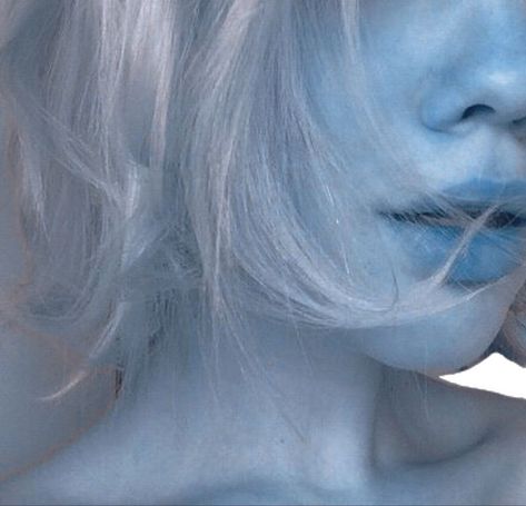 Ice Blue Asthetics, Pale Blue Skin Aesthetic, Light Blue Skin Aesthetic, Light Blue Tiefling, Blue Skinned Character, Air Genasi Aesthetic, Blue Tiefling Aesthetic, Blue Character Aesthetic, Blue Skin Aesthetic