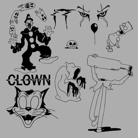 Ghostmane Drawing, Rubberhose Tattoo, Ghostmane Cartoon Tattoo, Ghostmane Tattoo, Vintage Cartoon Tattoo, Sb Tattoo, Sketches Tattoo Design, Sb Tattoos, Herren Hand Tattoos