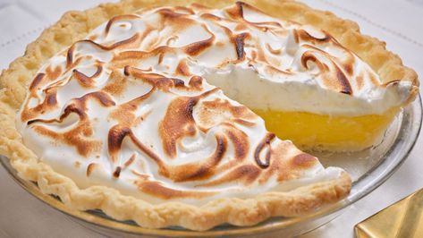 The official list of the best Food Network Kitchen desserts | CNN Best Lemon Meringue Pie, Meringue Topping, Lemon Pie Recipe, Vegetable Shortening, Baked Desserts, Dry Measuring Cups, Meringue Pie Recipes, Tart Dessert, Lemon Meringue Pie