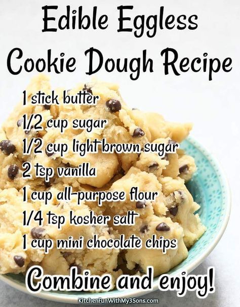 Eggless Cookie Dough Recipe, Eggless Cookie, Eggless Cookie Dough, Edible Cookie Dough Recipe, Cookie Dough Recipe, Cookie Dough Recipes, Edible Cookies, Mug Recipes, Easy Baking Recipes Desserts