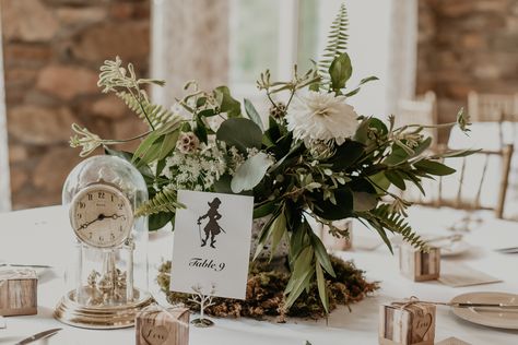 Disney Themed Wedding.  Hook Table.  Peter Pan Table. Neverland Wedding Theme, Tinkerbell Wedding Theme, Peter Pan Themed Wedding, Peter Pan Wedding Theme, Peter Pan First Birthday, Our Story Wedding, Neverland Wedding, Disney Wedding Decorations, Disney Table