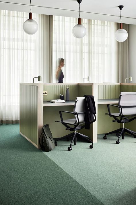 Interface Heuga 727 | Laattapiste Carpet Tiles Office, Sustainable Flooring, Corporate Interior Design, Commercial Carpet Tiles, Green Interior Design, Wood Interior Design, Office Carpet, Office Designs, Buying Carpet