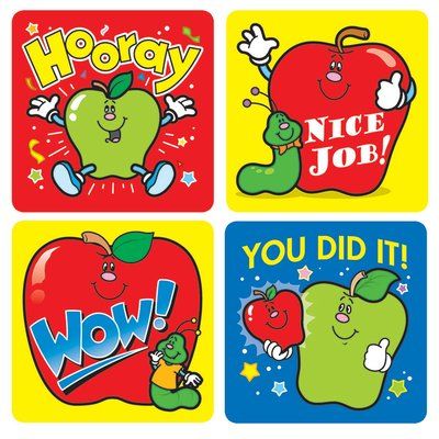 Carson Dellosa Publications Apples Sticker (Set of 3) Student's Day, Preschool Charts, Motivational Stickers, Apple Stickers, Carson Dellosa, Students Day, Nostalgia Core, Leadership Programs, Reward Stickers