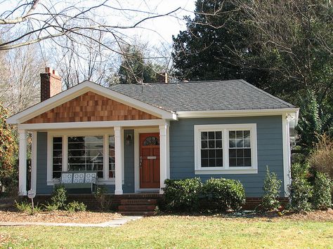 Hardiplank Siding w Cedar Shake in Gable | by CrownBuilders Cottage Exterior Colors, Hardy Plank Siding, Cedar Shake Siding, Cedar Shakes, Porch Addition, Home Exterior Makeover, Cottage Exterior, Exterior Paint Colors For House, Exterior Makeover