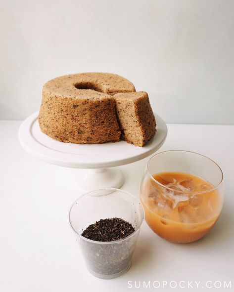 Chiffon Cake Recipe, Everyday Cakes, Tea Treats, Thai Milk Tea, Asian Sweets, Baking Journal, Sponge Cakes, Light Cakes, Cake Baking Recipes