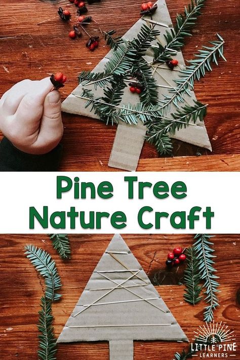 Holiday Fine Motor Activities, Nature Weaving, Craft Thanksgiving, Crafts Nature, Forest School Activities, Nature Craft, Holiday Crafts For Kids, Winter Crafts For Kids, Winter Nature