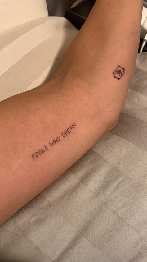 Sweet Life Tattoo, Tiny Person Tattoo, Empath Tattoos Ideas, Profound Tattoos, Everything Goes Tattoo, Right Where You Left Me Tattoo, Tatoos Minimal, Come As You Are Tattoo, Dainty Quote Tattoos