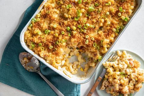 Macaroni Corn Casserole Macaroni Corn Casserole, Summer Casseroles, Breakfast Party Foods, Easy Dinner Casseroles, Breakfast Party, Corn Casserole, Quick Easy Dinner, Frozen Corn, Potato Casserole