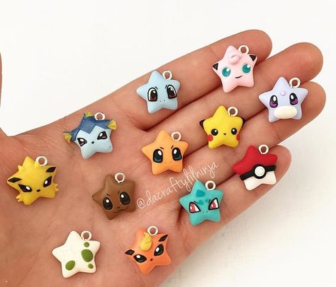 Pokemon Go Game, Clay Pokemon, Polymer Clay Kunst, Crea Fimo, Clay Crafts For Kids, Pokemon Craft, Clay Magnets, Go Game, Air Dry Clay Projects