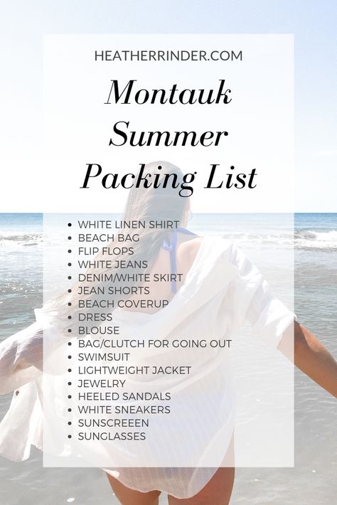 What to bring on a summer vacation to Montauk. Outfit ideas and what to pack., Montauk New York, Things to do in Montauk, Montauk Style, Montauk outfit, Montauk summer, Montauk Long Island, Montauk Style Fashion, Montauk Outfit Summer, Montauk Outfit, Montauk Aesthetic, Montauk Style, Summer Packing List, Montauk Long Island, Island Activities, Summer Packing Lists